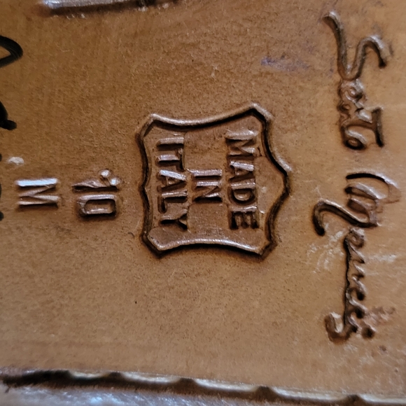 Sesto Meucci Giana Tan & Gold Woven Italian Leather Mule Wmns sz 10M - Picture 8 of 8